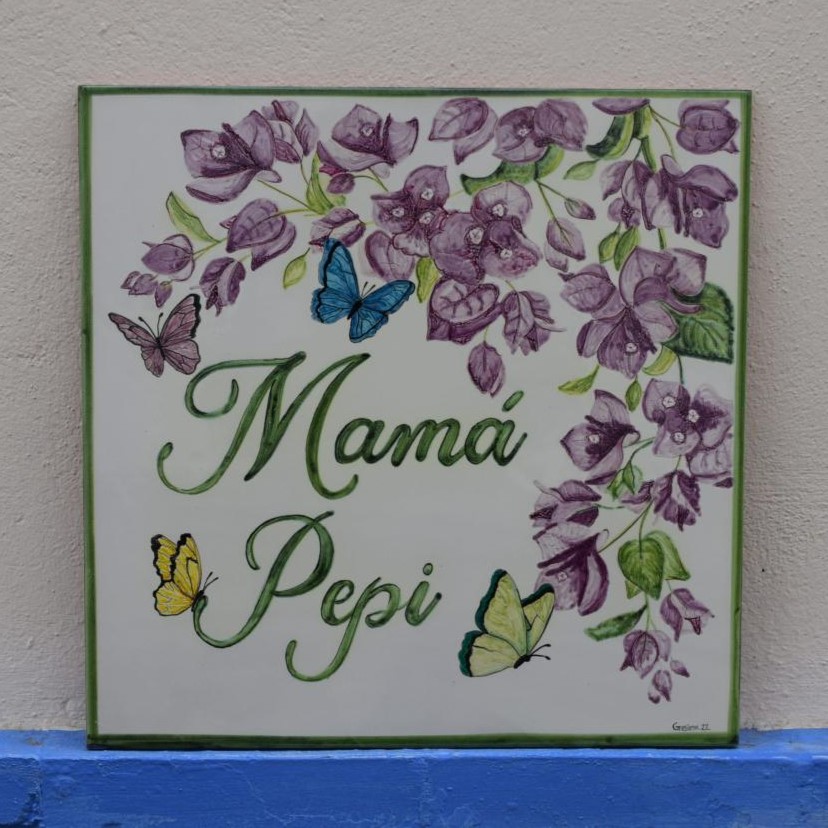 Azulejo personalizado en 30x30cm.